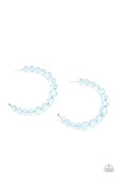 Paparazzi In The Clear - Blue Acrylic Earrings