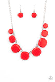 Paparazzi Prismatic Prima Donna - Red Necklace