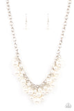 Paparazzi Down For The COUNTESS - White Pearl Necklace