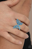 Paparazzi Butterfly Orchard - Blue Ring