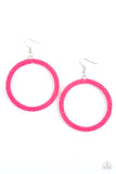 Paparazzi Beauty and the BEACH - Pink SeedBead Earrings