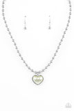 Paparazzi Heart Full of Fancy - Green Heart Necklace