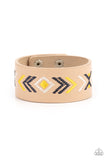 Paparazzi Cliff Glyphs - Yellow Strap Bracelets