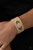Paparazzi Cliff Glyphs - Yellow Strap Bracelets