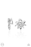 Paparazzi Fearless Finesse - White Earrings