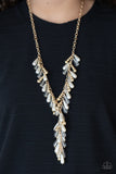 Paparazzi Dripping With DIVA-ttitude - Gold Pearl Necklace