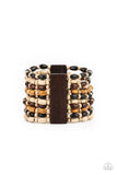 Paparazzi Cayman Carnival - Multi Wood Bracelet