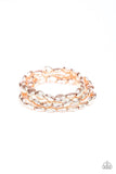 Paparazzi Basic Bliss Rose Gold Beads - Set of 3 Bracelets - The Jewelry Box Collection 