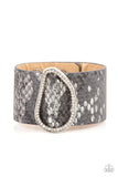 Paparazzi HISS-tory In The Making - Silver Animal Print Bracelet