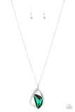 Paparazzi Galactic Wonder - Green Necklace