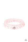 Paparazzi Cotton Candy Dreams - Pink Pearl Bracelet