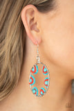 Paparazzi Off The Rim - Blue SeedBead Earrings