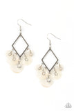 Paparazzi Pomp And Circumstance - White Earrings