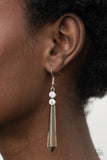 Paparazzi Sparkle Stream - White Earrings