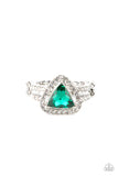 Paparazzi Elevated Engagement - Green Ring