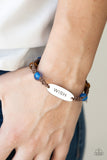 Paparazzi WISH This Way - Blue Bracelet