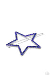 Paparazzi Stellar Standout - Blue Hair clip