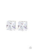 Paparazzi Times Square Timeless - White Post Earring