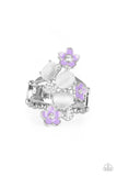 Paparazzi Daisy Delight Purple Silver Ring