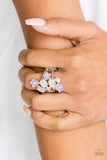 Paparazzi Daisy Delight Purple Silver Ring
