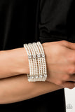 Paparazzi Get in Line White Bracelet