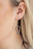 Paparazzi  The Challenger - Black Necklace and Matching Earrings - The Jewelry Box Collection 