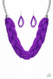 Paparazzi The Great Outback - Purple Seed Bead Necklace - The Jewelry Box Collection 