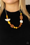 Paparazzi Tranquil Trendsetter - Yellow Necklace Convention 2021