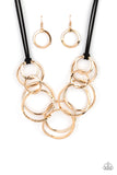 Paparazzi Spiraling Out of COUTURE - Gold Necklace Convention 2021