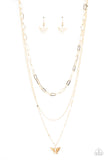 Paparazzi Bountiful Butterflies - Gold Necklace