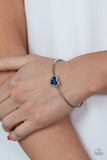 Paparazzi Heart of Ice - Blue Heart Bracelet