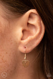 Paparazzi Dainty Desire - Gold Heart Chocker Necklace