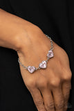 Paparazzi Little Heartbreaker - Pink Heart Bracelet