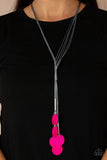 Paparazzi  Tidal Tassels - Pink Necklace