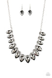 Paparazzi FEARLESS is More - Silver Necklace - The Jewelry Box Collection 
