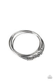 Paparazzi Stack Challenge - Black Bracelet - The Jewelry Box Collection 