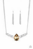 Paparazzi Way To Make An Entrance - Brown Necklace - The Jewelry Box Collection 