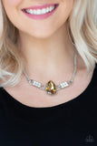 Paparazzi Way To Make An Entrance - Brown Necklace - The Jewelry Box Collection 