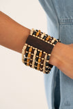 Paparazzi Cayman Carnival - Multi Wood Bracelet