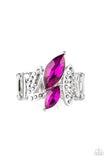 Paparazzi Stay Sassy - Pink Rhinestones - Silver Ring
