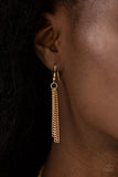 Paparazzi Way To Make An Entrance - Gold Necklace and Matching Earring