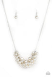 Paparazzi Grandiose Glimmer - White Necklace - The Jewelry Box Collection 