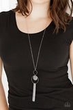 Paparazzi Faith Makes All Things Possible - Silver - Necklace and matching Earrings - The Jewelry Box Collection 