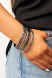 Paparazzi Circlet Circus - Multi Black Bracelet