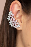 Paparazzi Garden Party Powerhouse - Pink Ear Crawler Earring
