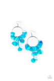 Paparazzi Holographic Hype - Blue Mermaid Earrings