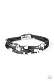 Paparazzi Cut the cord Black Bracelet - The Jewelry Box Collection 