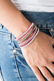 Paparazzi Fashion Fiend - Pink Wrap Bracelet