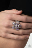 Paparazzi Botanical Ballroom – Purple Flower Ring EMP Exclusive 2021