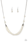Paparazzi One-WOMAN Show - White Pearl Necklace